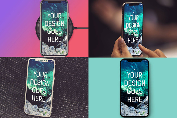25 PSD iPhone X Mock-up Bundle in Product Mockups - product preview 5