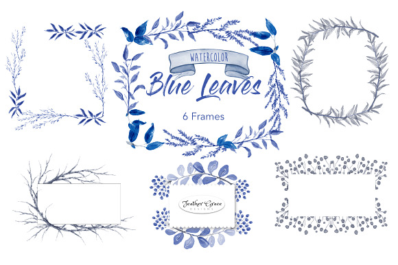 Watercolor Leaves in Illustrations - product preview 2