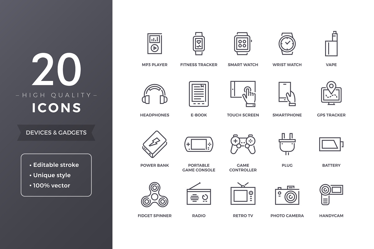 Devices Icons in Graphics - product preview 8