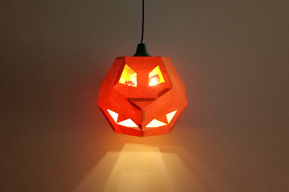 DIY Halloween Pumpkin -3d papercraft in Templates - product preview 5
