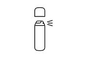 Spray antiperspirant linear icon