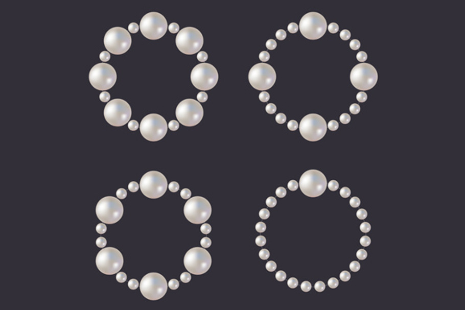 Pearl Beads Set in Objects - product preview 8