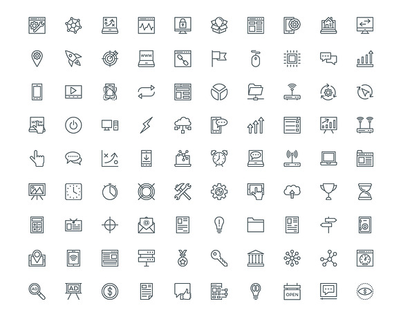 220 SEO and Digital Marketing Icons in Icons - product preview 2