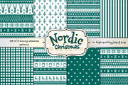 Nordic Christmass seamless patterns