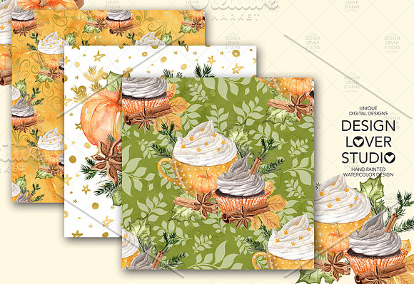 Pumpkin Spice Latte DP pack in Patterns - product preview 1