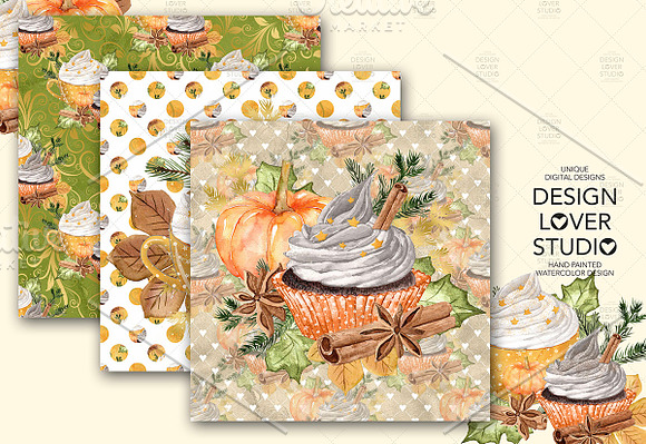 Pumpkin Spice Latte DP pack in Patterns - product preview 2