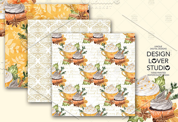 Pumpkin Spice Latte DP pack in Patterns - product preview 3
