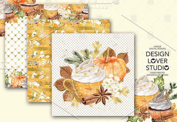 Pumpkin Spice Latte DP pack in Patterns - product preview 4