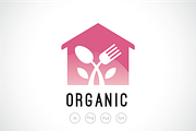 Organic Restaurant Logo Template