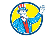 Uncle Sam American Hand Up Circle Re