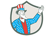 Uncle Sam American Hand Up Shield Re
