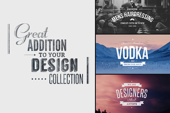 Vintage Logo & Insignia Bundle in Logo Templates - product preview 2