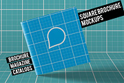 Square Brochure Mockups