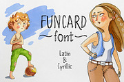 Funcard font Latin & Cyrillic