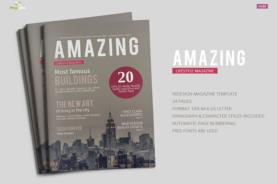 AmazingMagazine Template in Magazine Templates - product preview 8