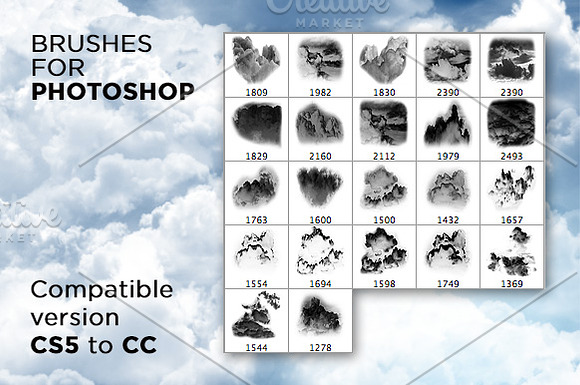 Ultimate Clouds brushes Collection in Photoshop Brushes - product preview 2