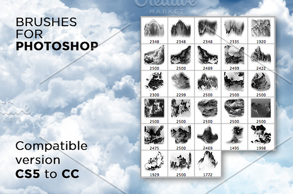 Ultimate Clouds brushes Collection in Photoshop Brushes - product preview 4