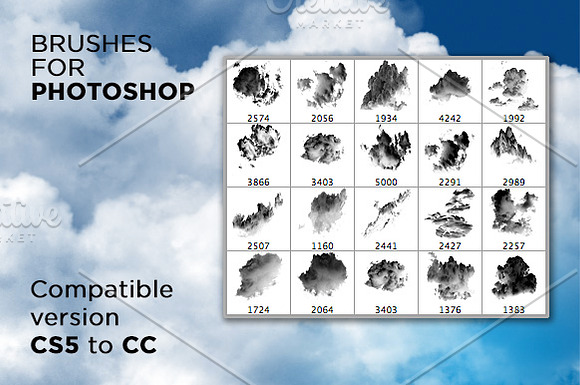 Ultimate Clouds brushes Collection in Photoshop Brushes - product preview 6