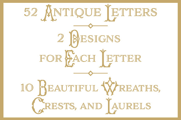 Single Antique Chic in Display Fonts - product preview 3