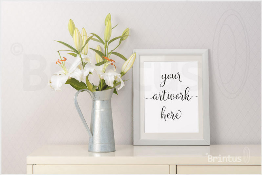 Clean interior frame mockup Lily in Print Mockups - product preview 8