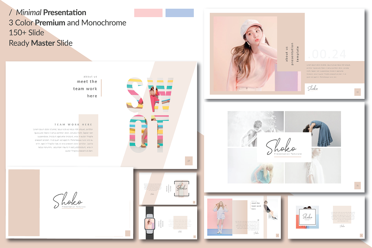 Shoko Minimal Presentation in PowerPoint Templates - product preview 8