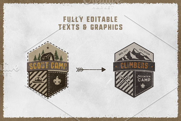 The Scouts & Camping Badges in Logo Templates - product preview 2