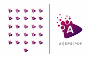 A-Z Dots Play logo - Alphabet Pack