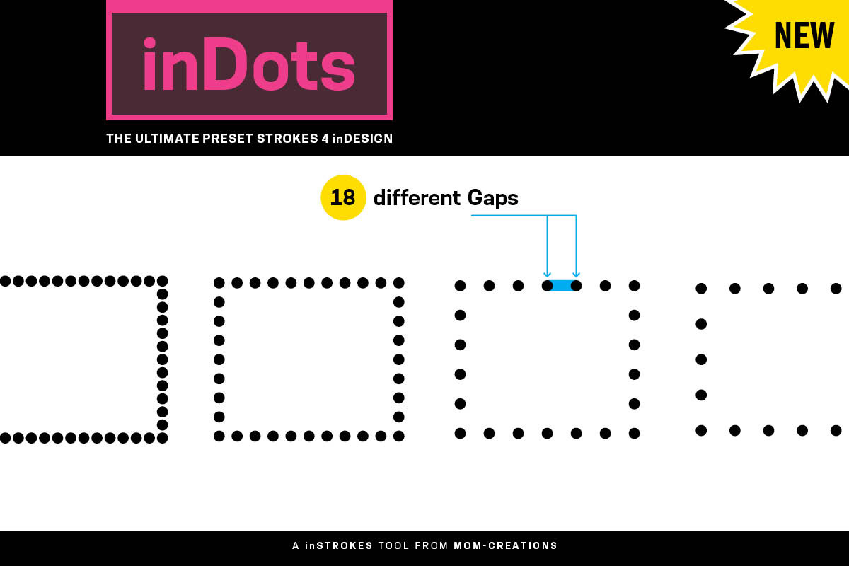 inDots - Preset Strokes 4 inDesign in Photoshop Shapes - product preview 8