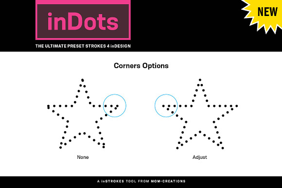 inDots - Preset Strokes 4 inDesign in Photoshop Shapes - product preview 1