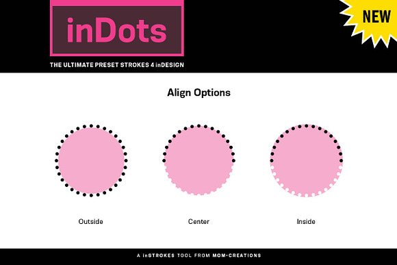 inDots - Preset Strokes 4 inDesign in Photoshop Shapes - product preview 2