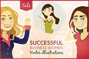 Business Women Vector Illustrations