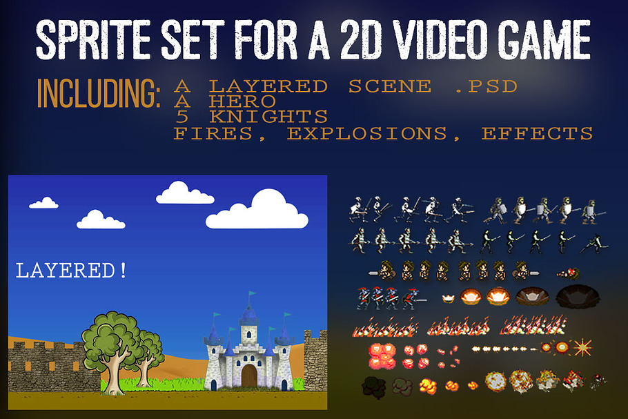 Sprites for a 2D Video Game in Objects - product preview 8
