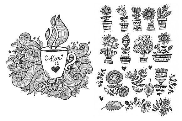 Hand-drawn designer's kit in Illustrations - product preview 1