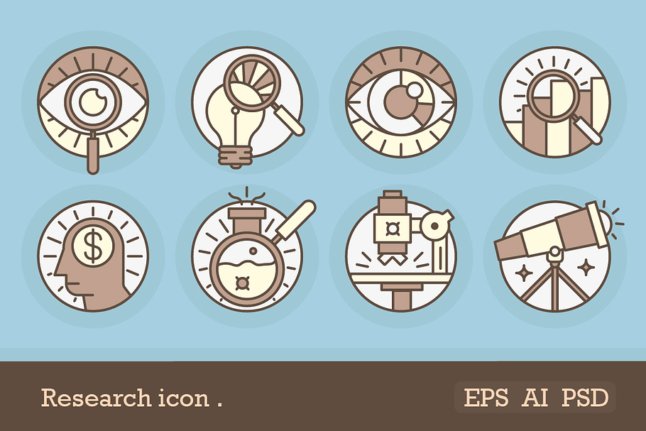 Research Icon in Graphics - product preview 8
