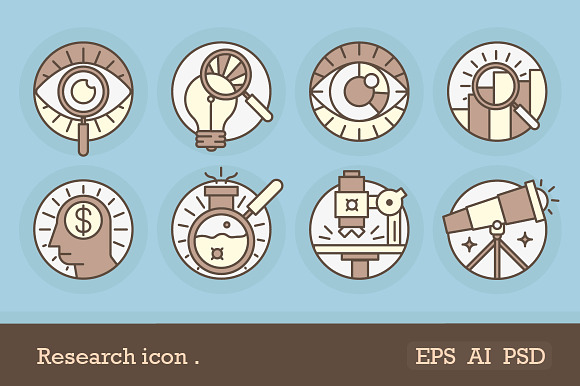 Research Icon in Graphics - product preview 1