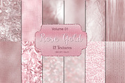 Rose gold Digital paper vol 1