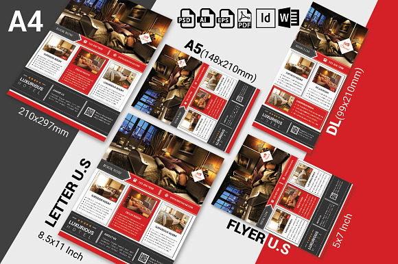 10 Hotel Flyers Bundle 90% OFF in Flyer Templates - product preview 5