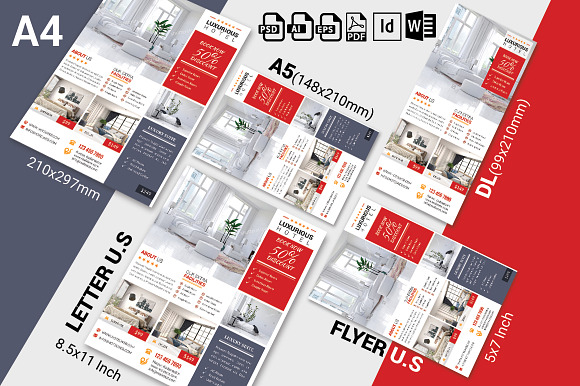 10 Hotel Flyers Bundle 90% OFF in Flyer Templates - product preview 9