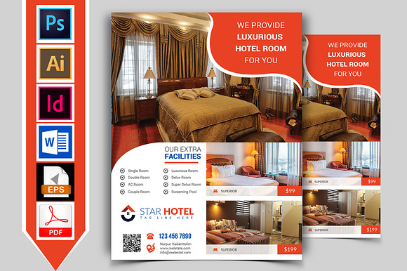 10 Hotel Flyers Bundle 90% OFF in Flyer Templates - product preview 12