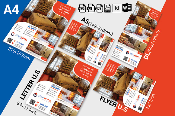 10 Hotel Flyers Bundle 90% OFF in Flyer Templates - product preview 13