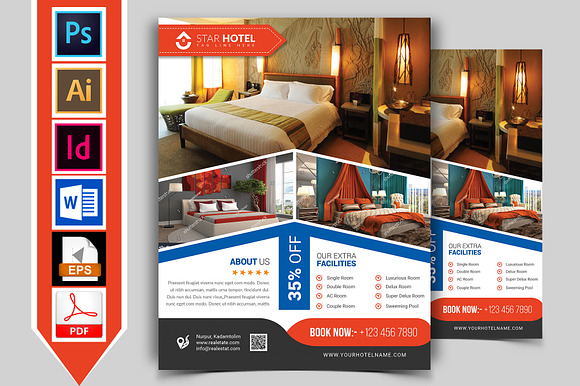10 Hotel Flyers Bundle 90% OFF in Flyer Templates - product preview 14
