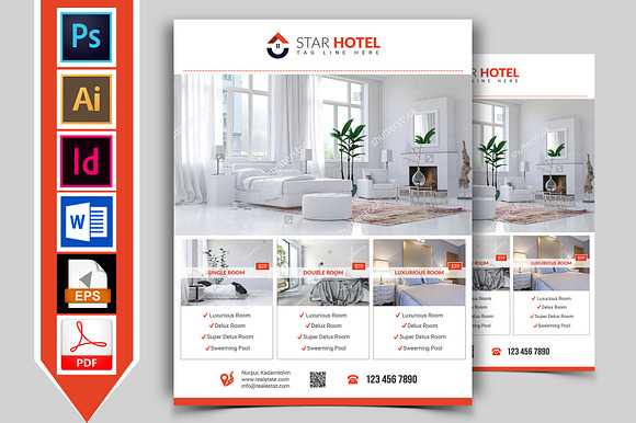 10 Hotel Flyers Bundle 90% OFF in Flyer Templates - product preview 16