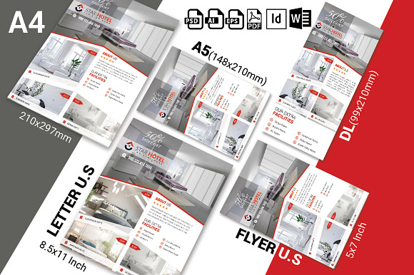 10 Hotel Flyers Bundle 90% OFF in Flyer Templates - product preview 21
