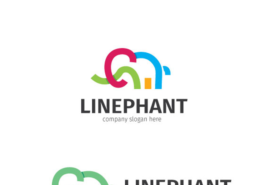 Linephant in Logo Templates - product preview 8