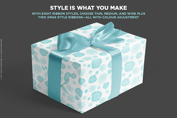 Gift box mockup in Product Mockups - product preview 2