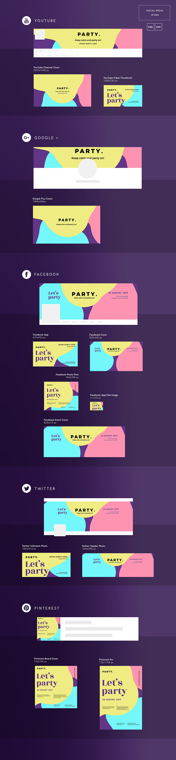 Social Media Pack | Entertainment in Social Media Templates - product preview 2