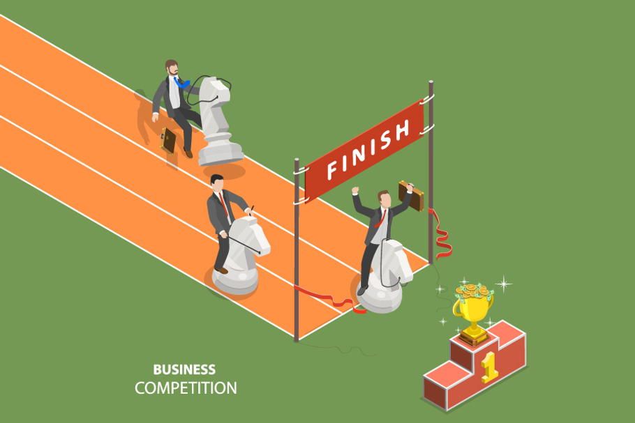 Business competition in Illustrations - product preview 8