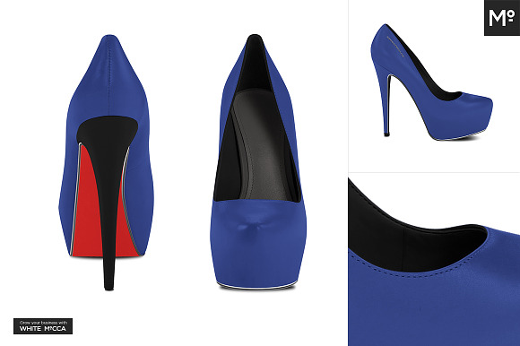 Platform High Heels Mock-up in Product Mockups - product preview 7