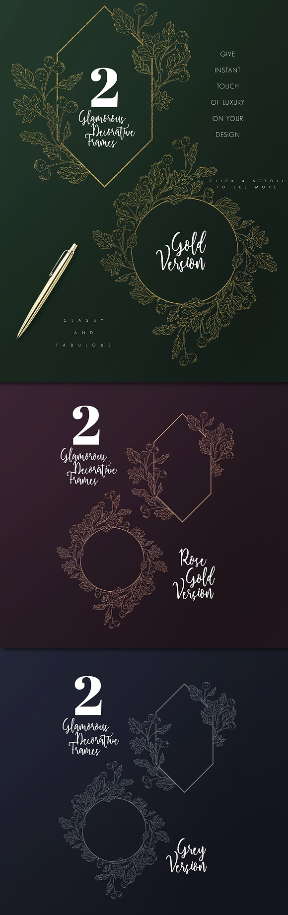 Golden Autumn Berries - Wedding set in Illustrations - product preview 7