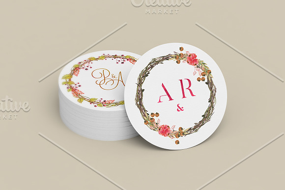 8 Farm Fall Wedding Monograms VIII in Illustrations - product preview 5